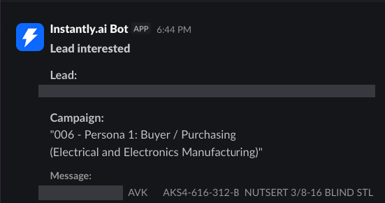 Lead interested — Electrical & Electronics